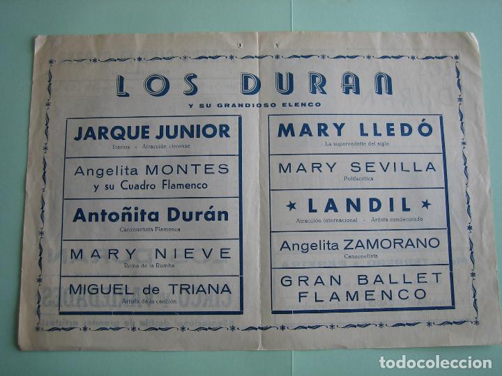 Carteles espect&aacute;culos: Antiguo cartel o programa de espect&aacute;culo variedades o teatro - Foto 2