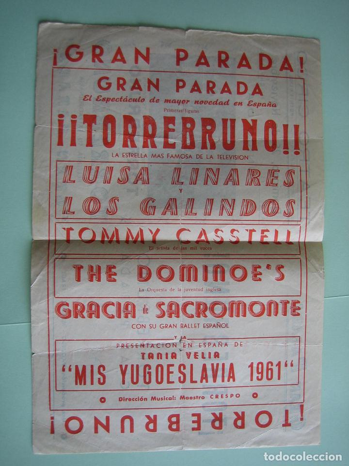Carteles espect&aacute;culos: Antiguo cartel o programa de espect&aacute;culo variedades o teatro - Foto 2