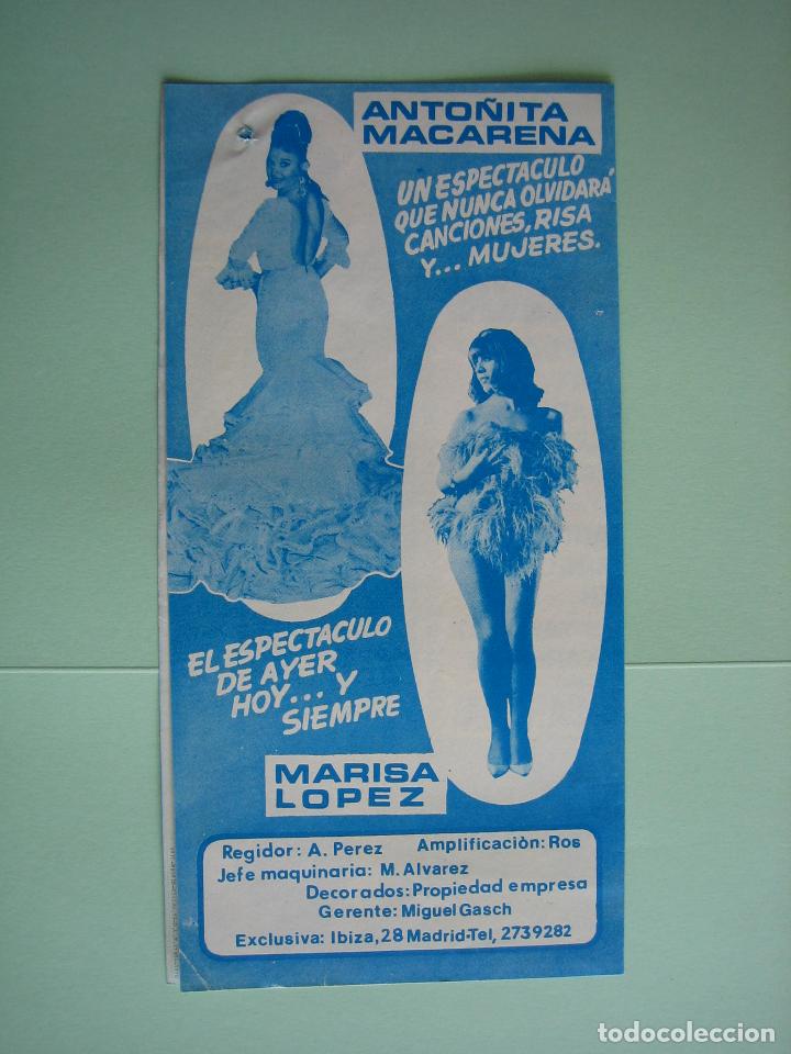 Carteles espect&aacute;culos: Antiguo cartel o programa de espect&aacute;culo variedades o teatro - Foto 4