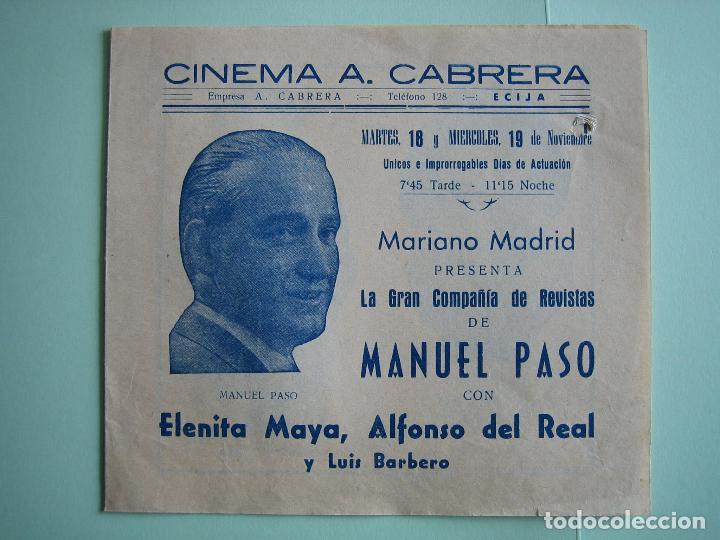 Carteles espect&aacute;culos: Antiguo cartel o programa de espect&aacute;culo variedades o teatro - Foto 1