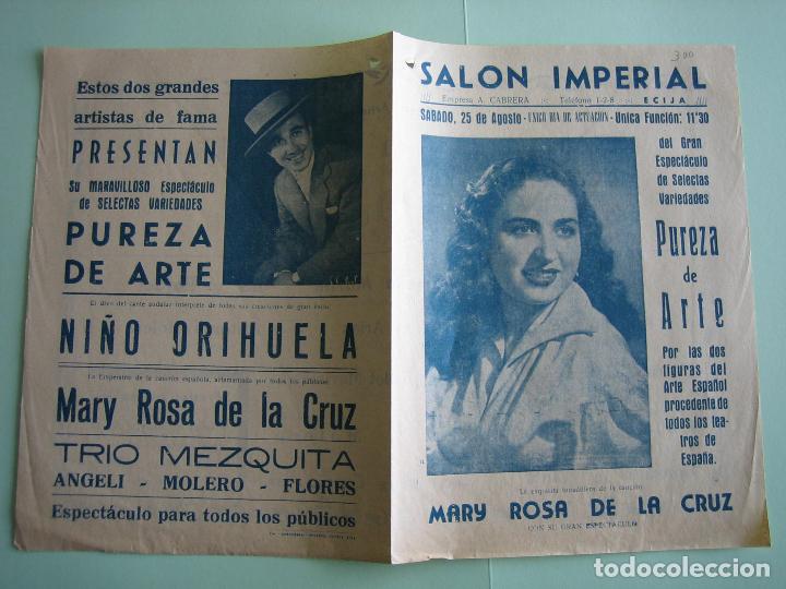 Carteles espect&aacute;culos: Antiguo cartel o programa de teatro y Variedades. - Foto 2