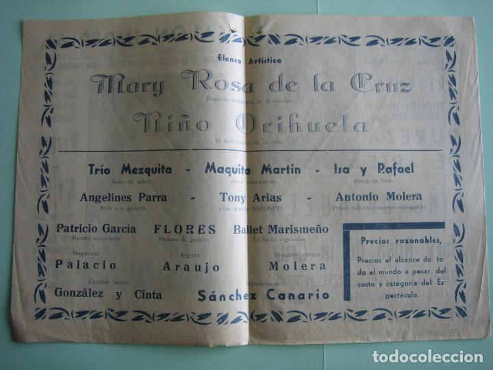 Carteles espect&aacute;culos: Antiguo cartel o programa de teatro y Variedades. - Foto 3