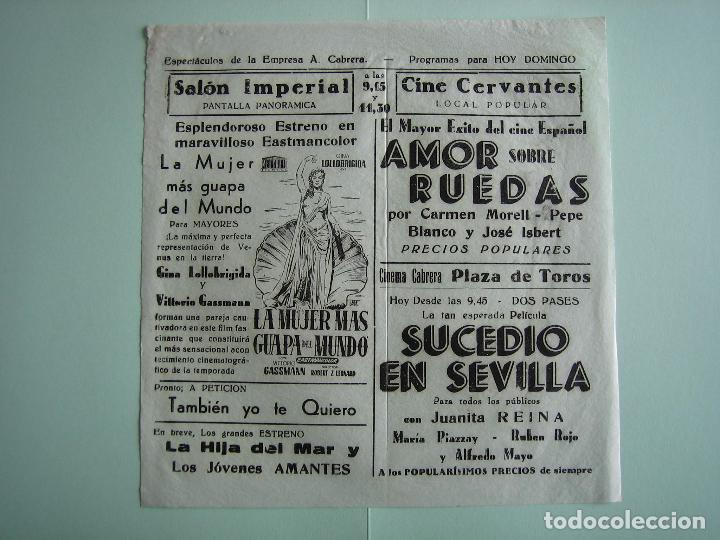 Carteles espect&aacute;culos: Antiguo cartel o programa de Cine - Foto 2