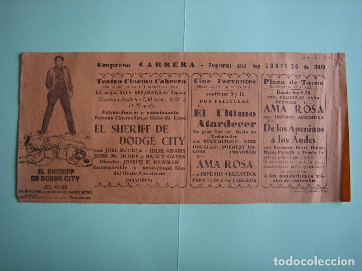 Carteles espect&aacute;culos: Antiguo cartel o programa de Cine - Foto 1