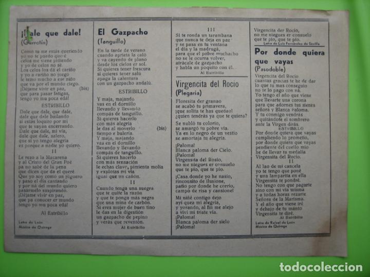 Carteles espect&aacute;culos: Antiguo programa de espect&aacute;culos. Juanita Reina - Foto 2