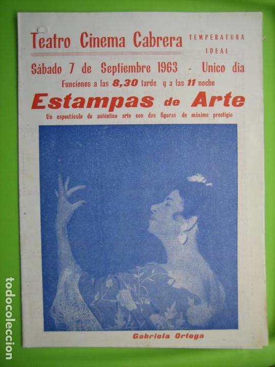 Carteles espect&aacute;culos: Antiguo programa de espect&aacute;culo flamenco - Foto 1