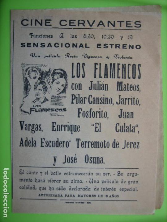Carteles espect&aacute;culos: Antiguo programa de espect&aacute;culo flamenco - Foto 2