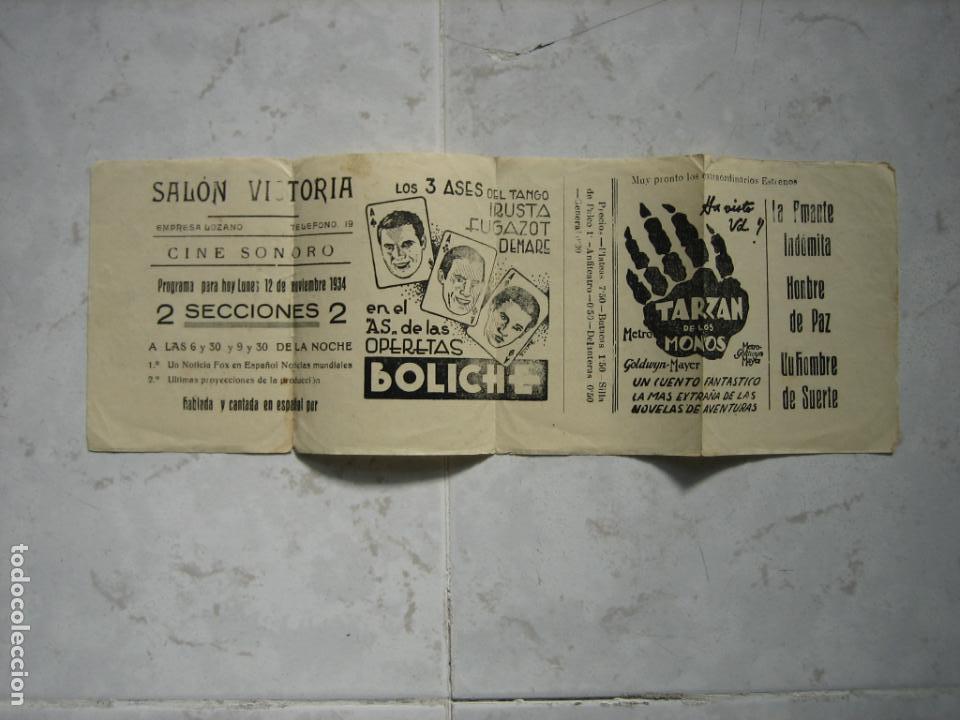 Carteles espect&aacute;culos: Antiguo cartel de espectaculos. Cine. - Foto 1