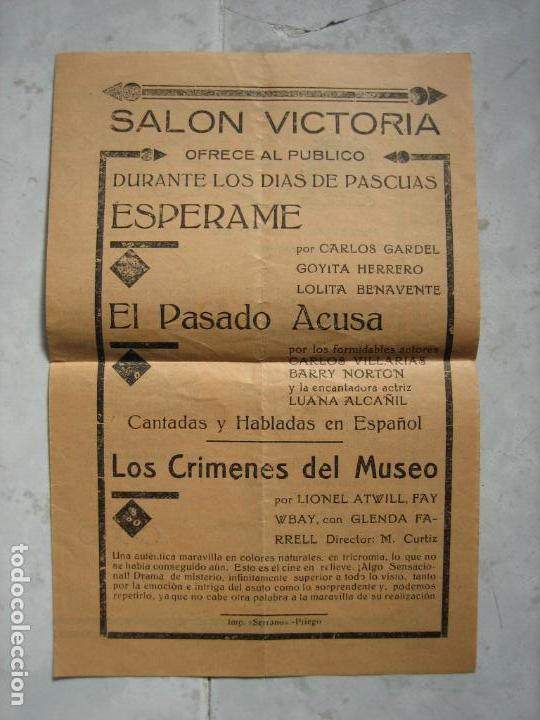 Carteles espect&aacute;culos: Antiguo cartel de espect&aacute;culo. - Foto 3