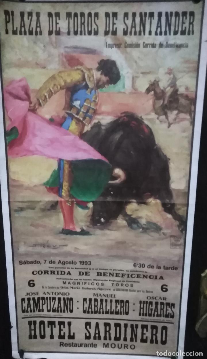 Carteles espect&aacute;culos: CARTEL. PLAZA DE TOROS DE SANTANDER.1993. - Foto 1