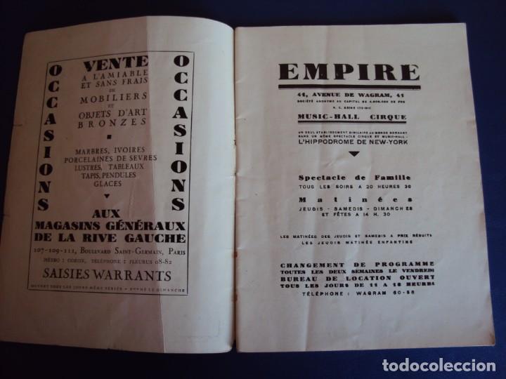 Carteles espect&aacute;culos: (RE-190305)PROGRAMA MUSIC HALL CIRQUE 1929-1930 - Foto 2