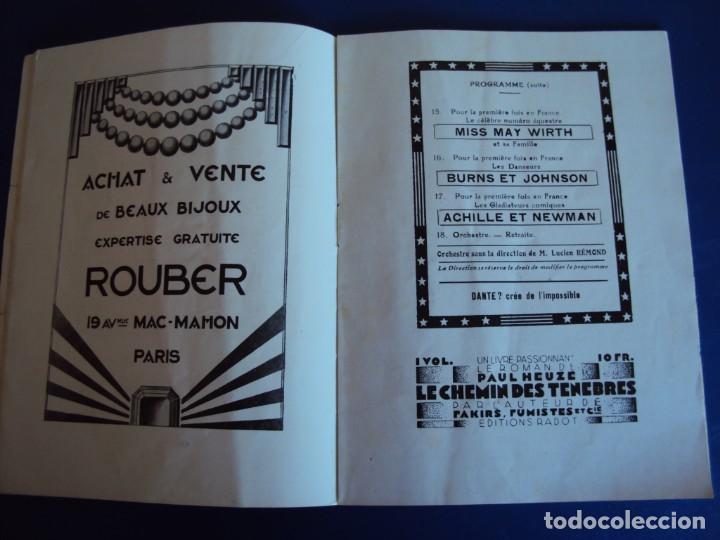 Carteles espect&aacute;culos: (RE-190305)PROGRAMA MUSIC HALL CIRQUE 1929-1930 - Foto 10