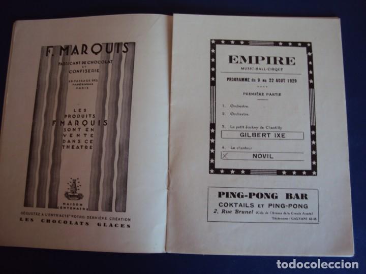 Carteles espect&aacute;culos: (RE-190307) PROGRAMA MUSIC HALL CIRQUE 1929-1930 - Foto 6