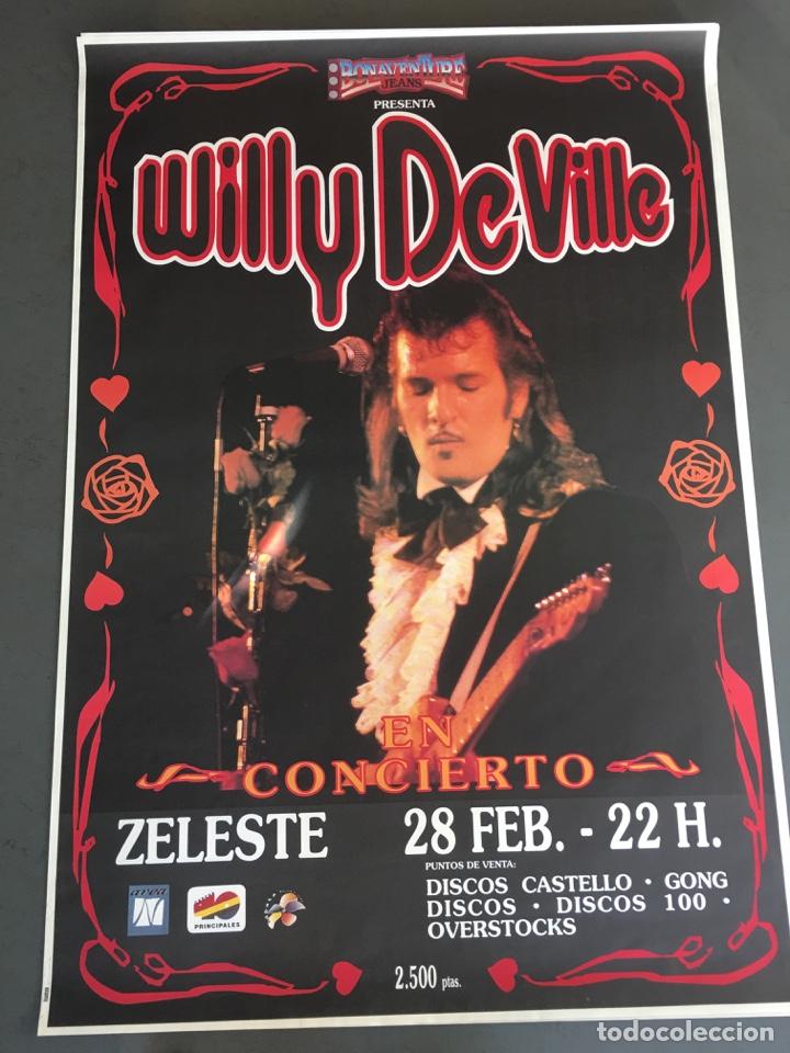 Carteles espect&aacute;culos: Cartel Willy DeVille Concierto Barcelona - Foto 1