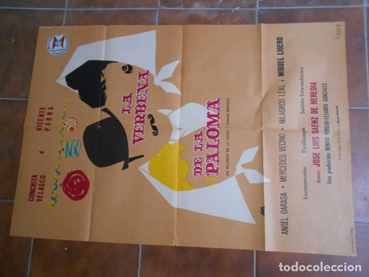 Carteles espect&aacute;culos: cartel de cine de la verbena de la paloma - Foto 1