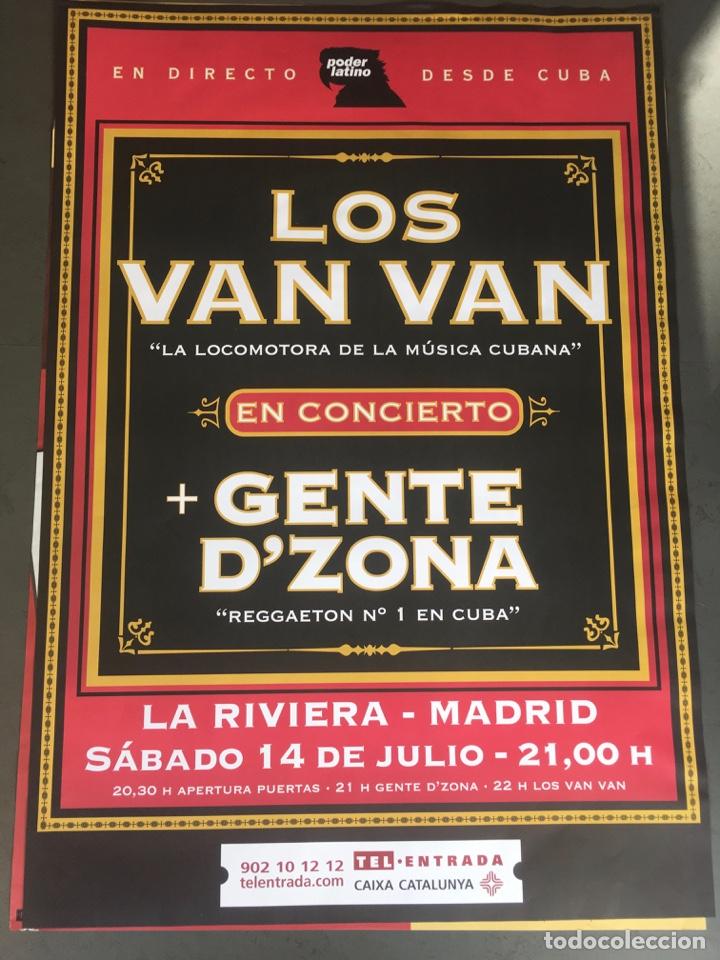 Carteles espect&aacute;culos: Cartel Los Van Van + Gente dZona Madrid - Foto 1