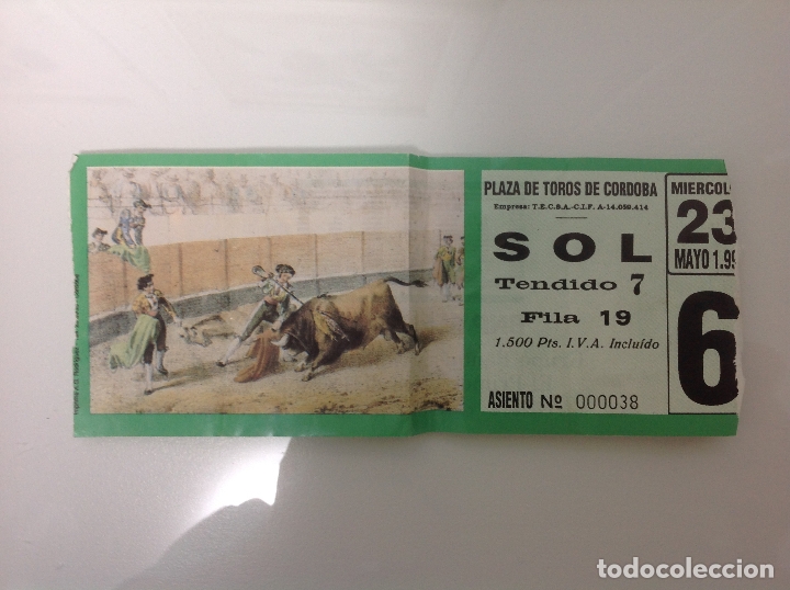 Carteles espect&aacute;culos: Entrada de toros de Cordoba - Foto 1