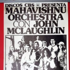Carteles Espectáculos: MAHAVISHNU ORCHESTRA - BARCELONA - 1974 - CARTEL - CBS. Lote 174625635