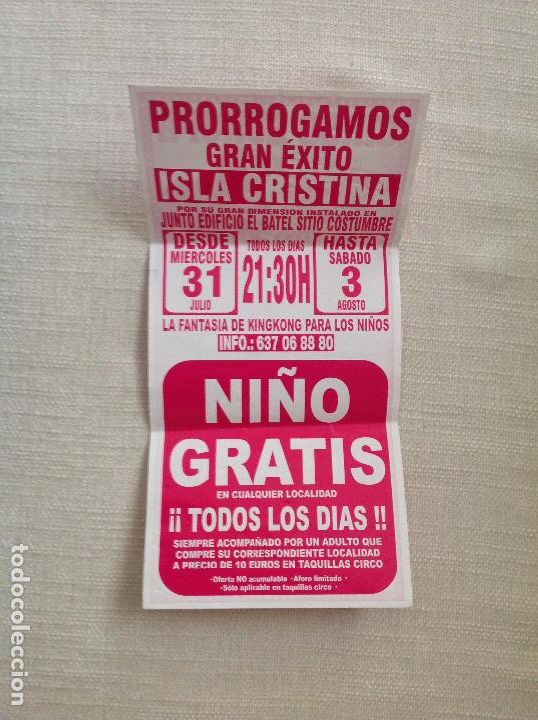 Carteles espect&aacute;culos: Cartelito de circo Europa - Foto 2