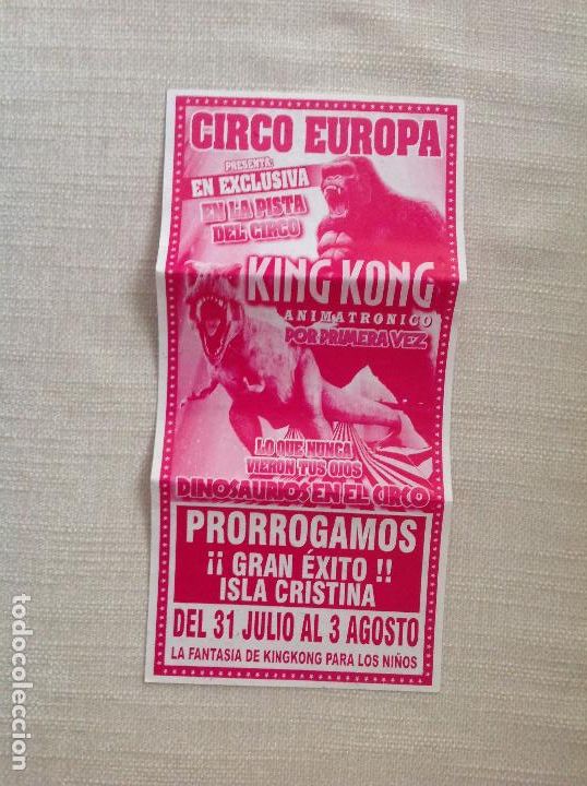 Carteles espect&aacute;culos: Cartelito de circo Europa - Foto 1