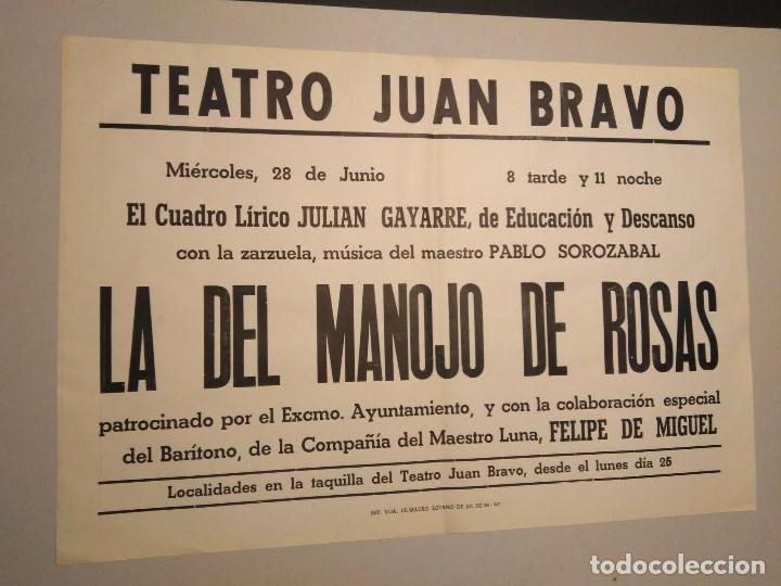 Carteles espect&aacute;culos: SEGOVIA Cartel Zarzuela - Foto 1