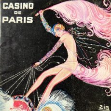 Carteles Espectáculos: PR-1315. PROGRAMA CASINO DE PARIS. LA REVUE PARIS QUI BRILLE. 1931-32. DIRECCIÓN: O. DUFRENNE