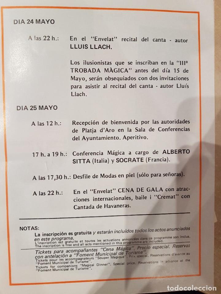 Carteles espect&aacute;culos: Programa 3a Trobada M&agrave;gica de la Costa Brava . 1.984 - Foto 3