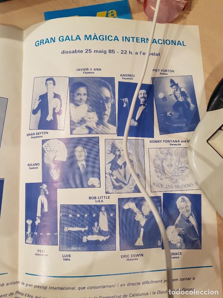 Carteles espect&aacute;culos: MAGIA IV TROBADA M&Agrave;GICA DE PLATJA DARO 1985 PROGRAMA A4 - Foto 3