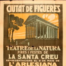 Carteles Espectáculos: INTERESANTÍSIMO ANUNCIO PARA FIGUERES. HACIA 1915. 107X78 CM