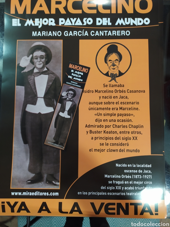 Carteles espect&aacute;culos: P&oacute;ster presentaci&oacute;n del libro payaso Marcelino y marcap&aacute;ginas - Foto 1