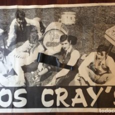 Carteles Espectáculos: POSTER GRANDES DIMENSIONES DEL GRUPO LOS CRAY'S - 1968 - THE CRAY'S 100X70CM. Lote 246552650