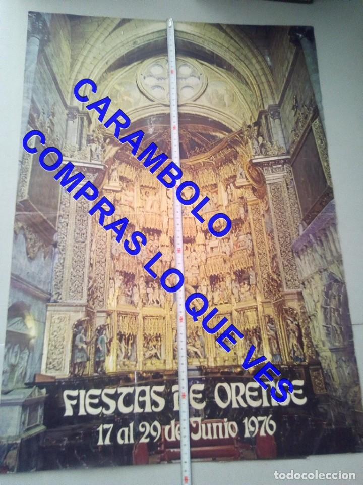 Carteles espect&aacute;culos: FIESTAS DE ORENSE 1976 CARTEL - Foto 1