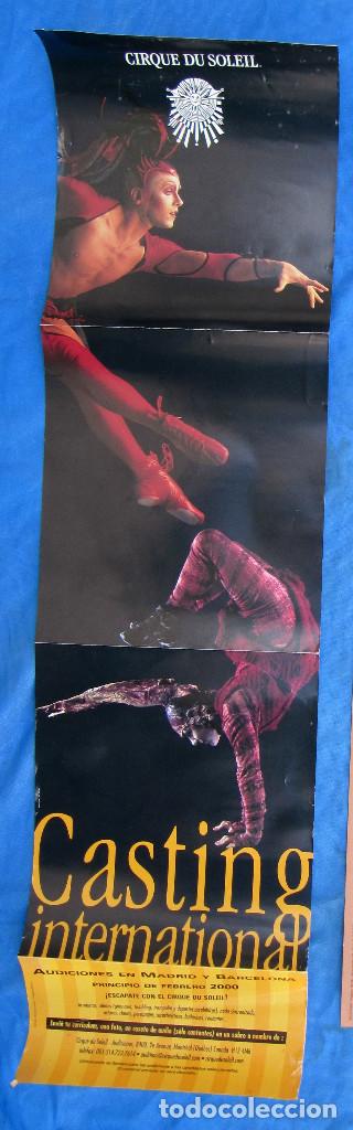 Carteles espect&aacute;culos: CARTEL POSTER CIRQUE DU SOLEIL. CASTING INTERNATIONAL, 2000. - Foto 1