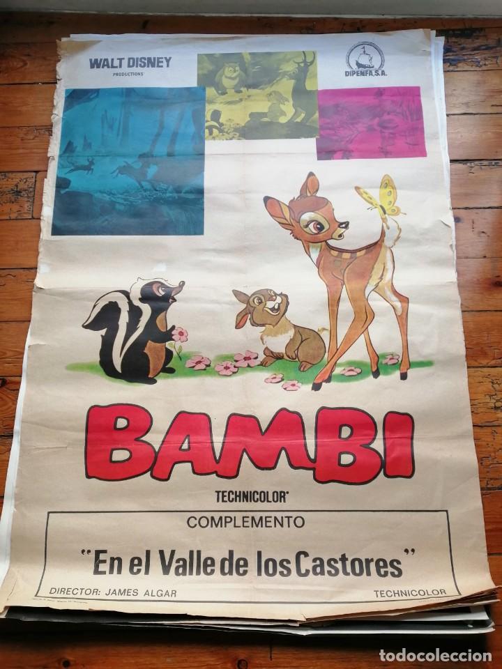 Carteles espect&aacute;culos: CARTEL DE CINE BAMBY DISNEY - Foto 8