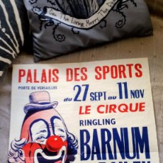 Carteles Espectáculos: CARTEL CIRCO RINGLING BARNUM & BAILEY-1963-RARO. Lote 299526153