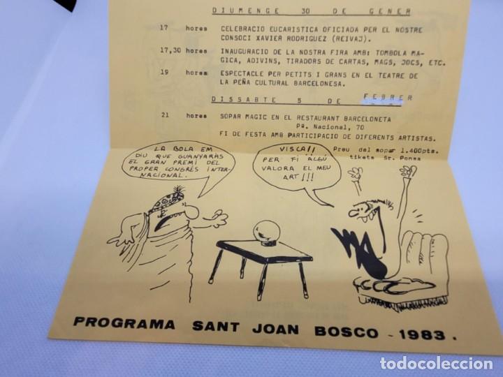 Carteles espect&aacute;culos: PROGRAMA SAN JOAN BOSCO 1983 CEDAM B2 - Foto 1