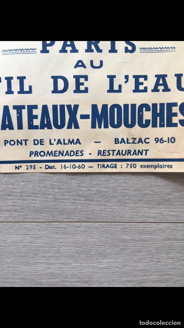 Carteles espect&aacute;culos: CARTEL SPECTACLES PARIS 1960. - Foto 4