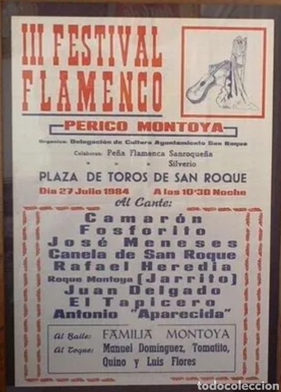 Carteles espect&aacute;culos: Cartel flamenco camaron - Foto 1