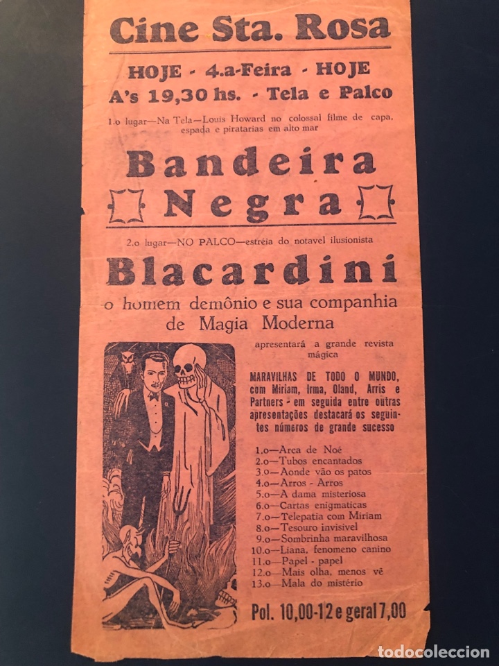 Carteles espect&aacute;culos: Programa cine sta rosa mago blacardini Magia 7 - Foto 1