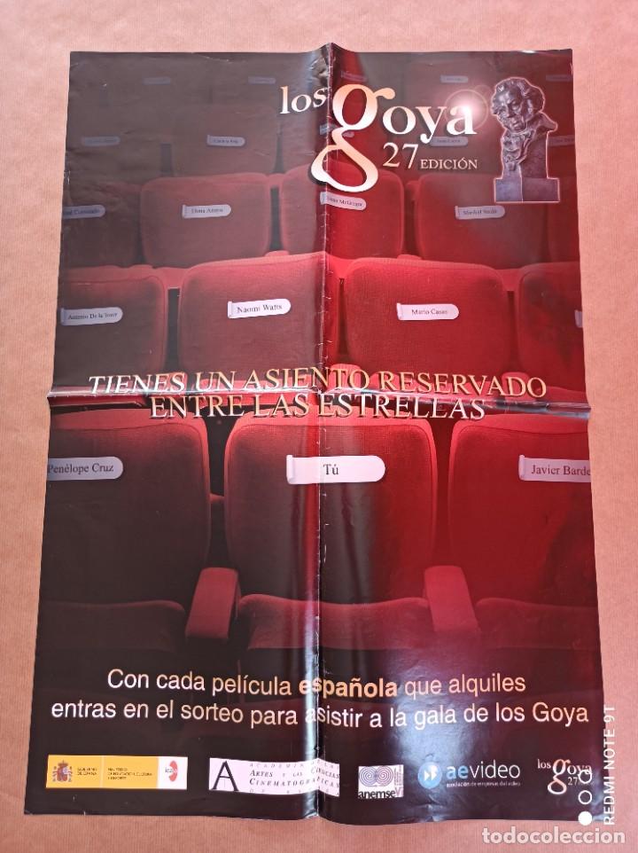 Carteles espect&aacute;culos: CARTEL CINE LOS GOYA 27 EDICI&Oacute;N - Foto 1