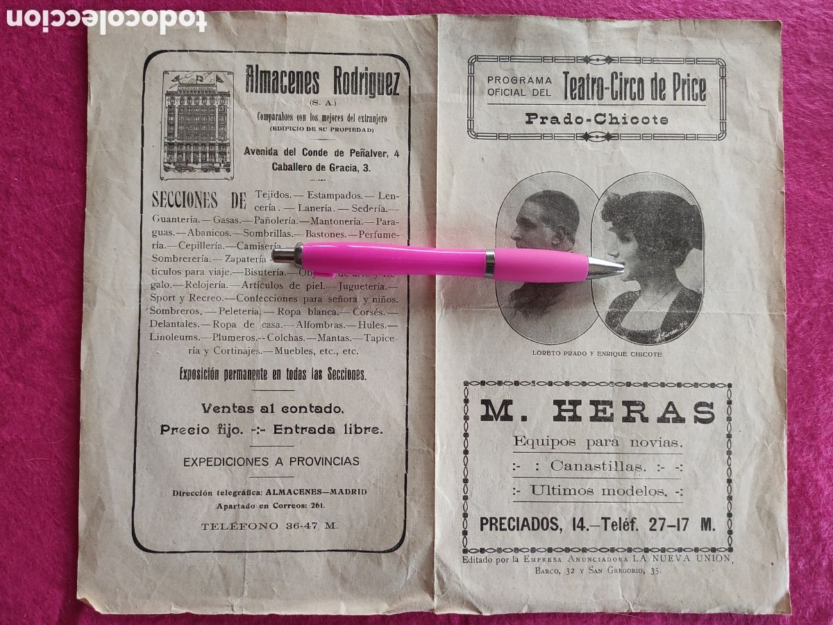 Carteles espect&aacute;culos: PROGRAMA TEATRO-CIRCO PRICE 1923. - Foto 1