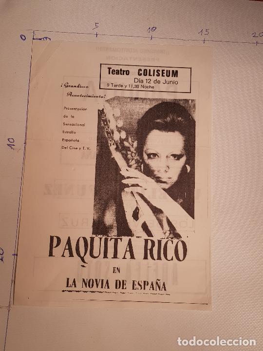 Carteles espect&aacute;culos: PAQUITA RICO - Foto 1