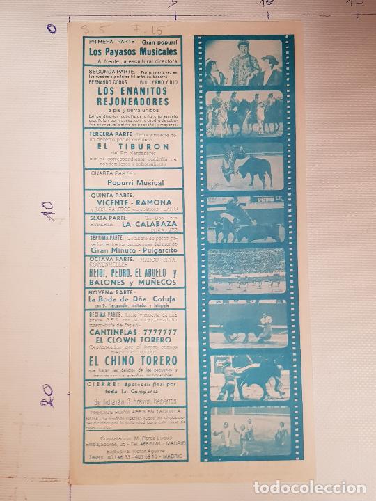 Carteles espect&aacute;culos: EL CHINO TORERO - Foto 2