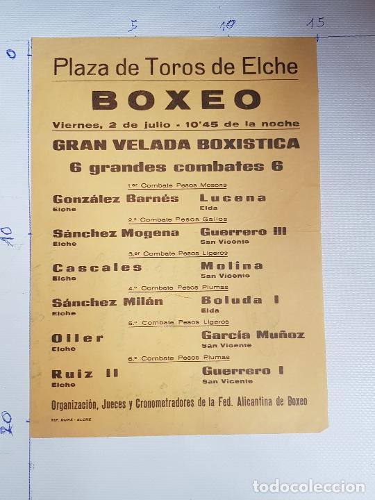 Carteles espect&aacute;culos: BOXEO-PLAZA DE TOROS ELCHE - Foto 1