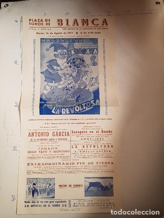 Carteles espect&aacute;culos: PLAZA DE TOROS DE BLANCA - Foto 1