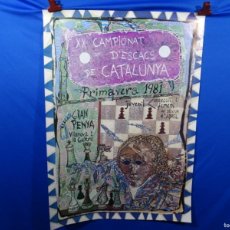 Carteles Espectáculos: GRAN CARTEL AJEDREZ CAMPIONAT CATALUNYA 1981. CARDONA TORRANDELL.