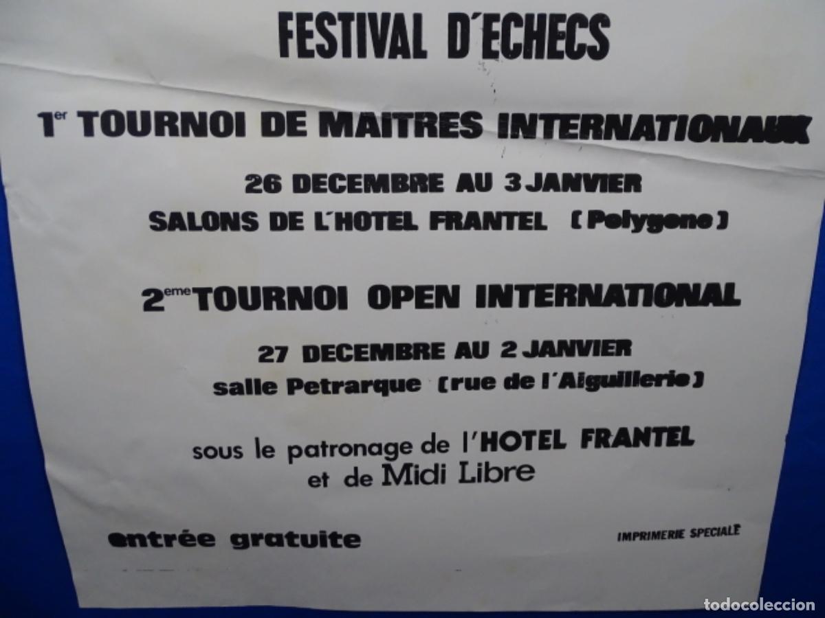 Carteles espect&aacute;culos: GRAN CARTEL AJEDREZ MONTPELLIER. - Foto 3