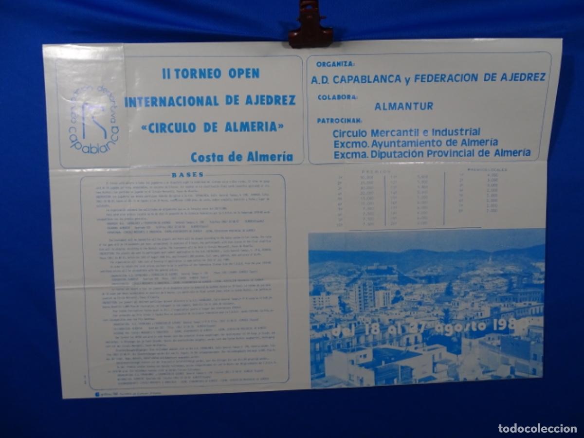 Carteles espect&aacute;culos: GRAN CARTEL AJEDREZ II OPEN CIRCULO DE ALMER&Iacute;A. - Foto 1