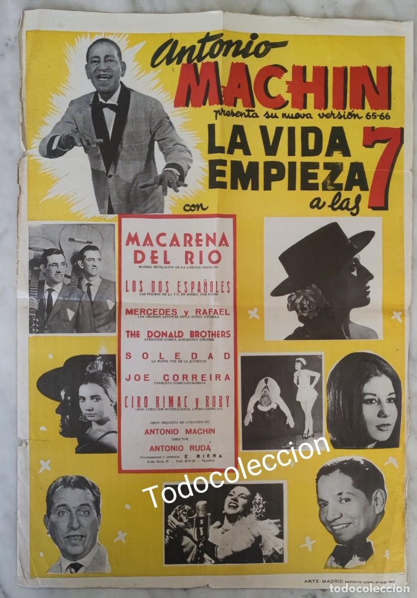 Carteles espect&aacute;culos: TEATRO - REVISTA - ANTONIO MACHIN - Foto 1