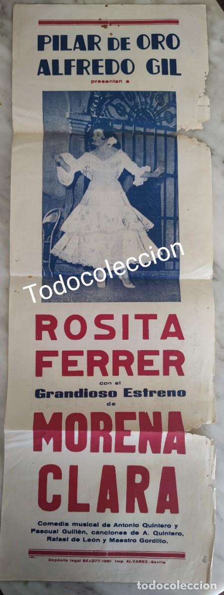 Carteles espect&aacute;culos: TEATRO - COMEDIA,MORENA CLARA - Foto 1